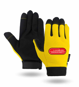 Touchscreen Yellow Mechanics Gloves - 72 minimum